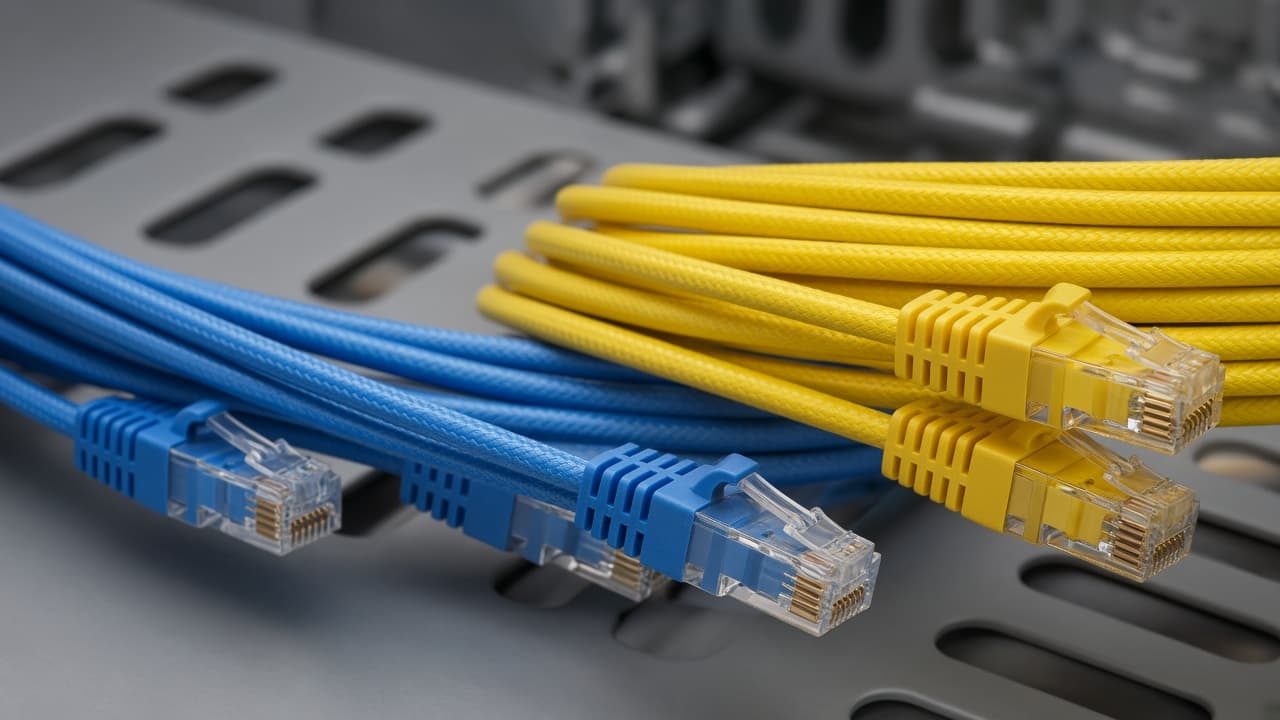 כבל רשת Cat 7 מסוכך עם מחברי RJ45 איכותיים